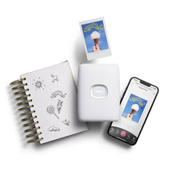 A Photo Of Fujifilm Instax Mini Link 2 Smartphone Printer - Clay White | High-Speed, Creative Printing