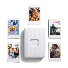 A Photo Of Fujifilm Instax Mini Link 2 Smartphone Printer - Clay White | High-Speed, Creative Printing