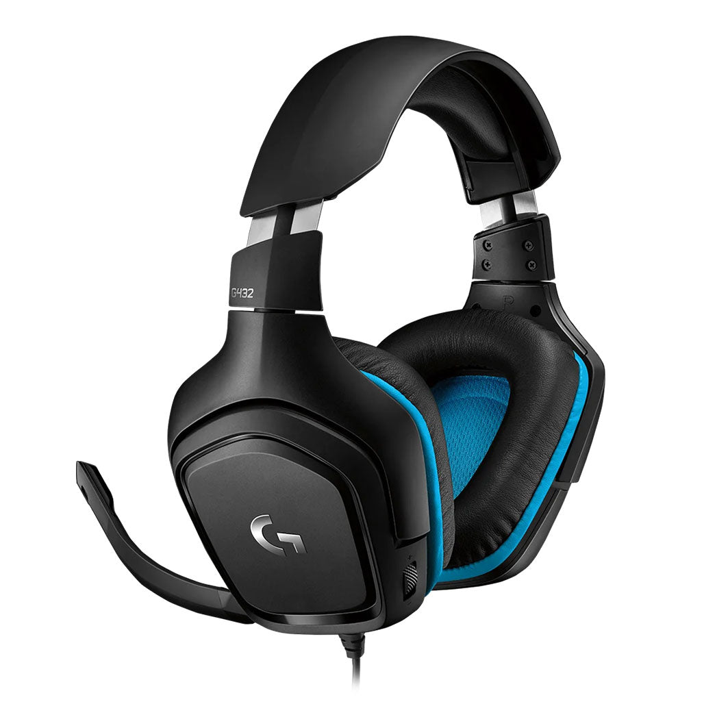 Logitech 981-000770 G432 7.1 Surround Sound Wired Gaming Headset, 31986926846204, Available at 961Souq