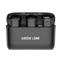 A Photo Of Green Lion 2-in-1 Wireless Microphone with Type-C Connector - Black