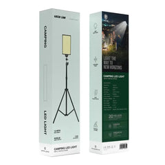 A Photo Of Green Lion 50W Camping LED Light with Adjustable Tripod Stand – Portable Outdoor Illumination