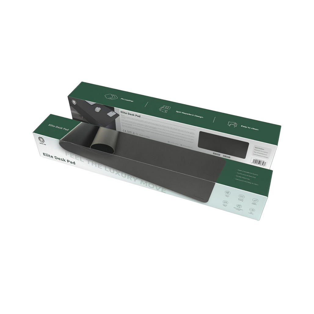 Green Lion Elite Desk Leather Mouse Pad - GNELDPADGYBK, 32975282602236, Available at 961Souq