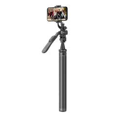 A Photo Of Green Lion Extendable Selfie Stick Tripod with 360° Rotation and Remote Control - Black