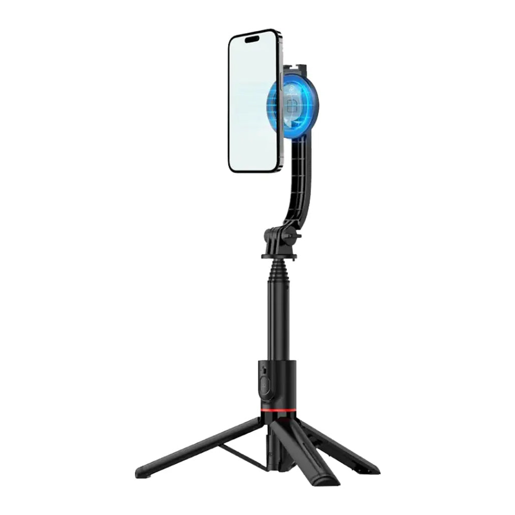 A Photo Of Green Lion MagSelfie Selfie Stick Tripod - Black | MagSafe-Compatible Selfie Stick with Remote Control