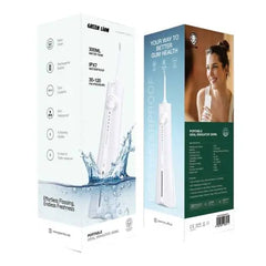 A Photo Of Green Lion Portable Oral Irrigator 300ML – IPX7 Waterproof, 10W Power, 15-Day Standby, Perfect for Travel