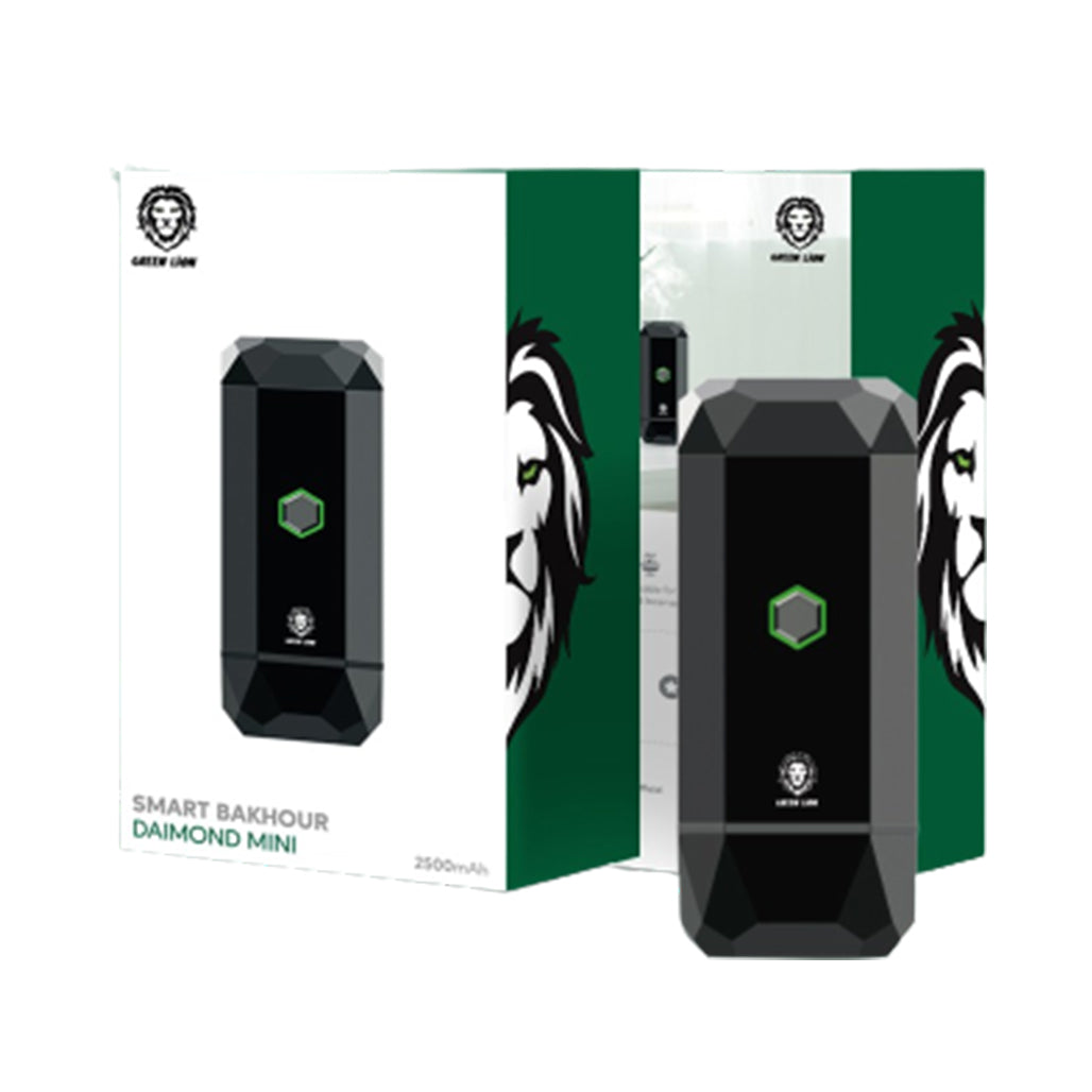 Green Lion Smart Diamond Bakhour 2500mAh - Black, 32888780816636, Available at 961Souq