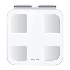 A Photo Of Green Lion Smart Body Scale with 8 Electrodes, Bluetooth 5.0, and 180kg Capacity - White