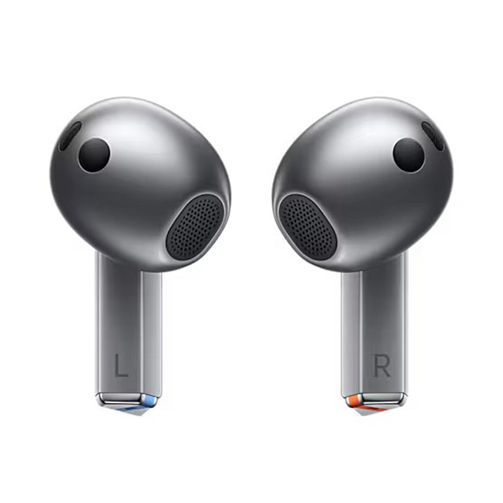 A Photo Of Samsung Galaxy Buds3 True Wireless Earbuds | Advanced ANC, Hi-Fi Sound, Real-Time Translation, Silver