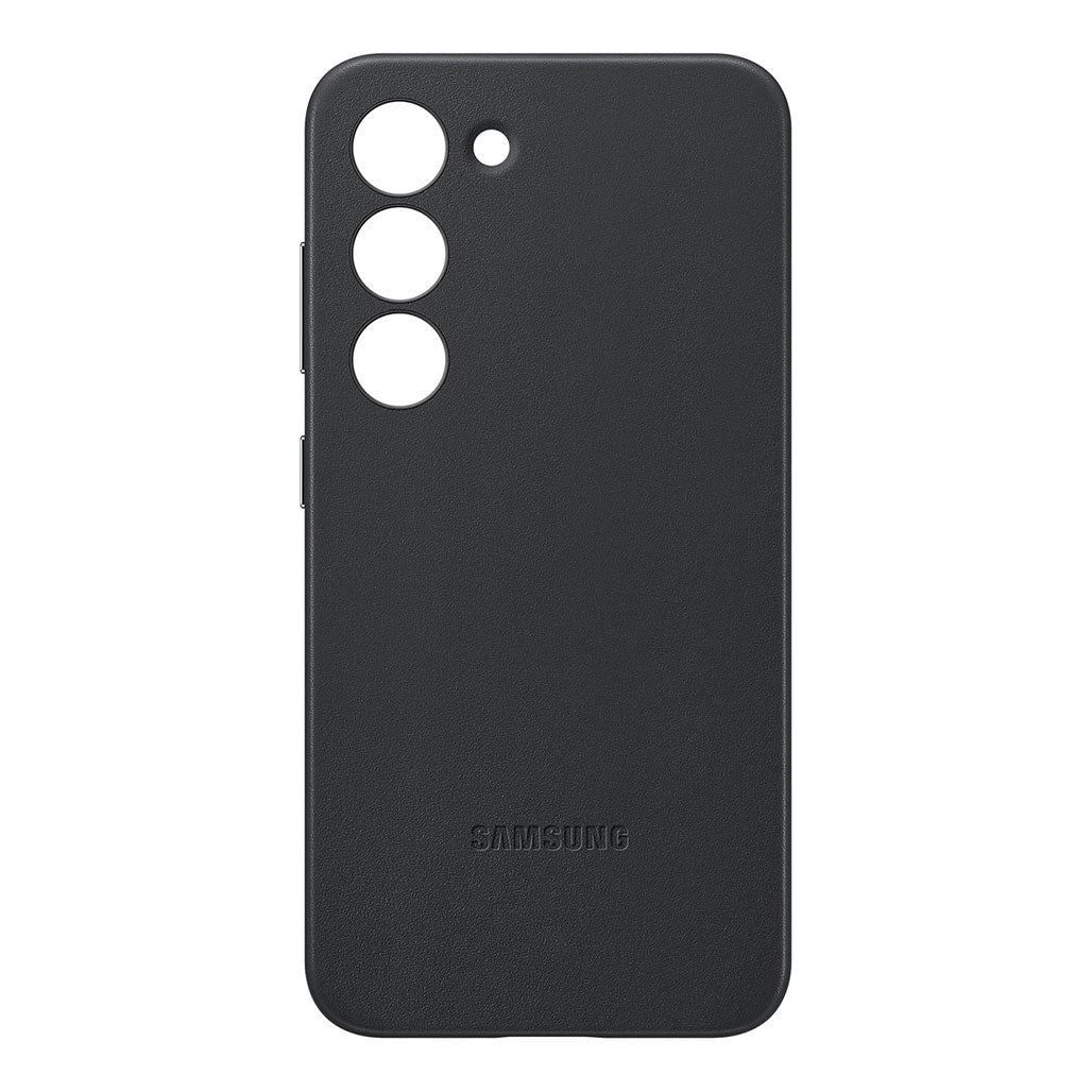 A Photo Of Samsung Galaxy S23 Leather Case – Premium Genuine Leather Protection