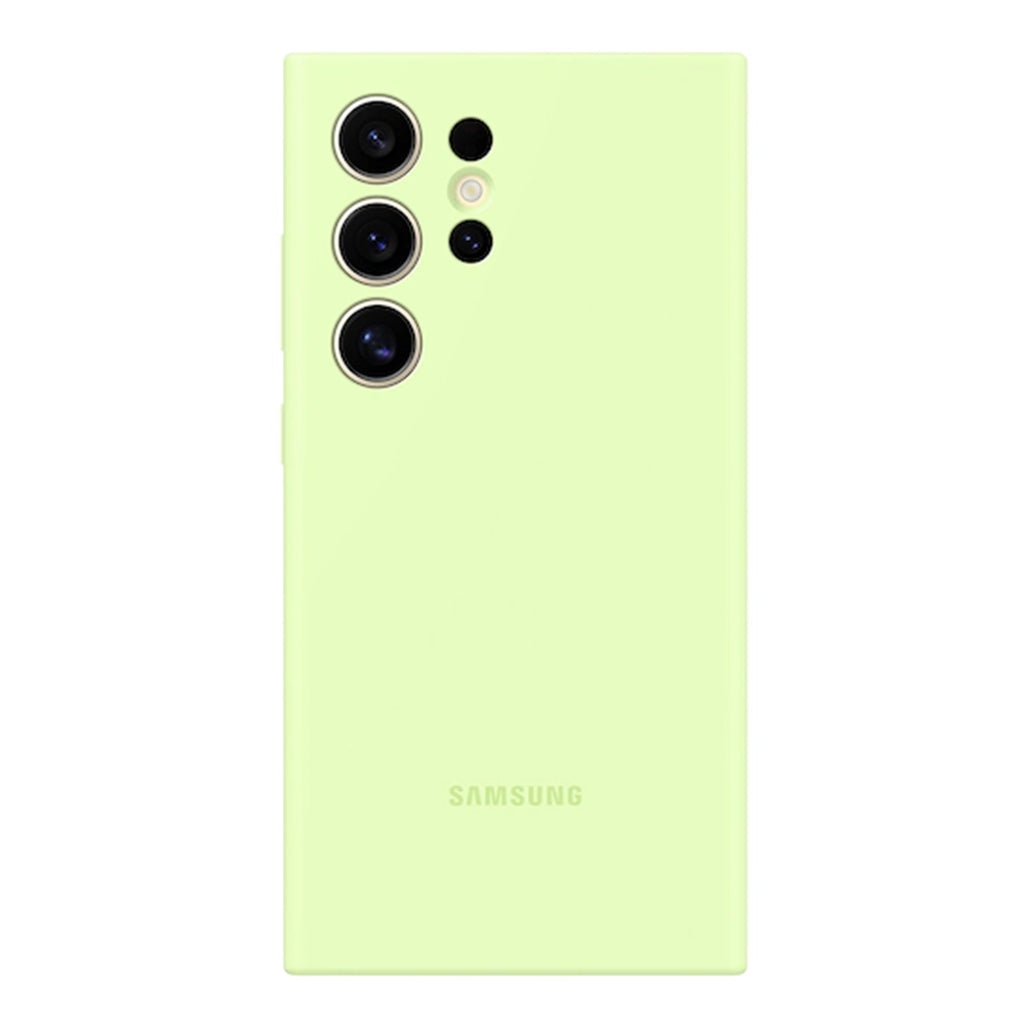 A Photo Of Samsung Galaxy S24 Ultra Silicone Case - Lime | EF-PS928TGEGUS