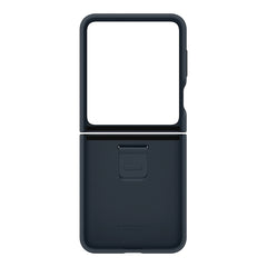 A Photo Of Samsung Galaxy Z Flip5 Silicone Case with Ring, Indigo Blue EF-PF731TNEGUS | Eco-Friendly, Stylish Protection