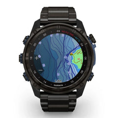 A Photo Of Garmin Descent™ Mk3i - Carbon grey DLC titanium with DLC titanium band | 010-02752-14