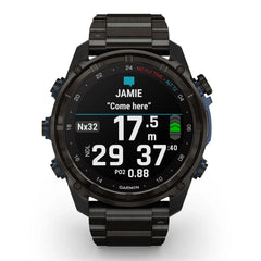 A Photo Of Garmin Descent™ Mk3i - Carbon grey DLC titanium with DLC titanium band | 010-02752-14