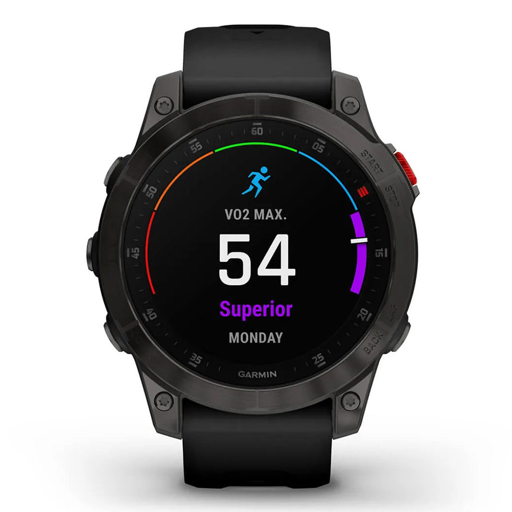 A Photo Of Garmin epix™ (Gen 2) Sapphire Edition - 010-02582-11 - Black Titanium with Black Band