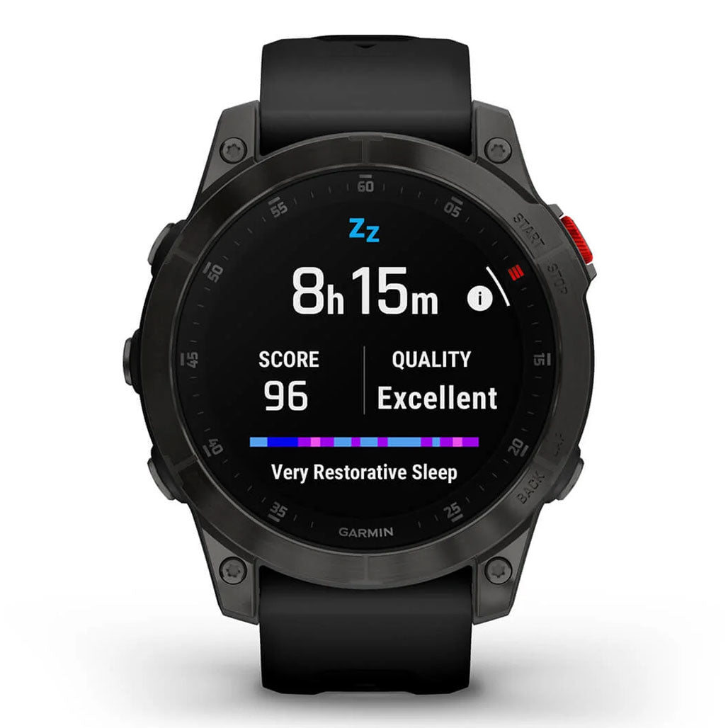 A Photo Of Garmin epix™ (Gen 2) Sapphire Edition - 010-02582-11 - Black Titanium with Black Band