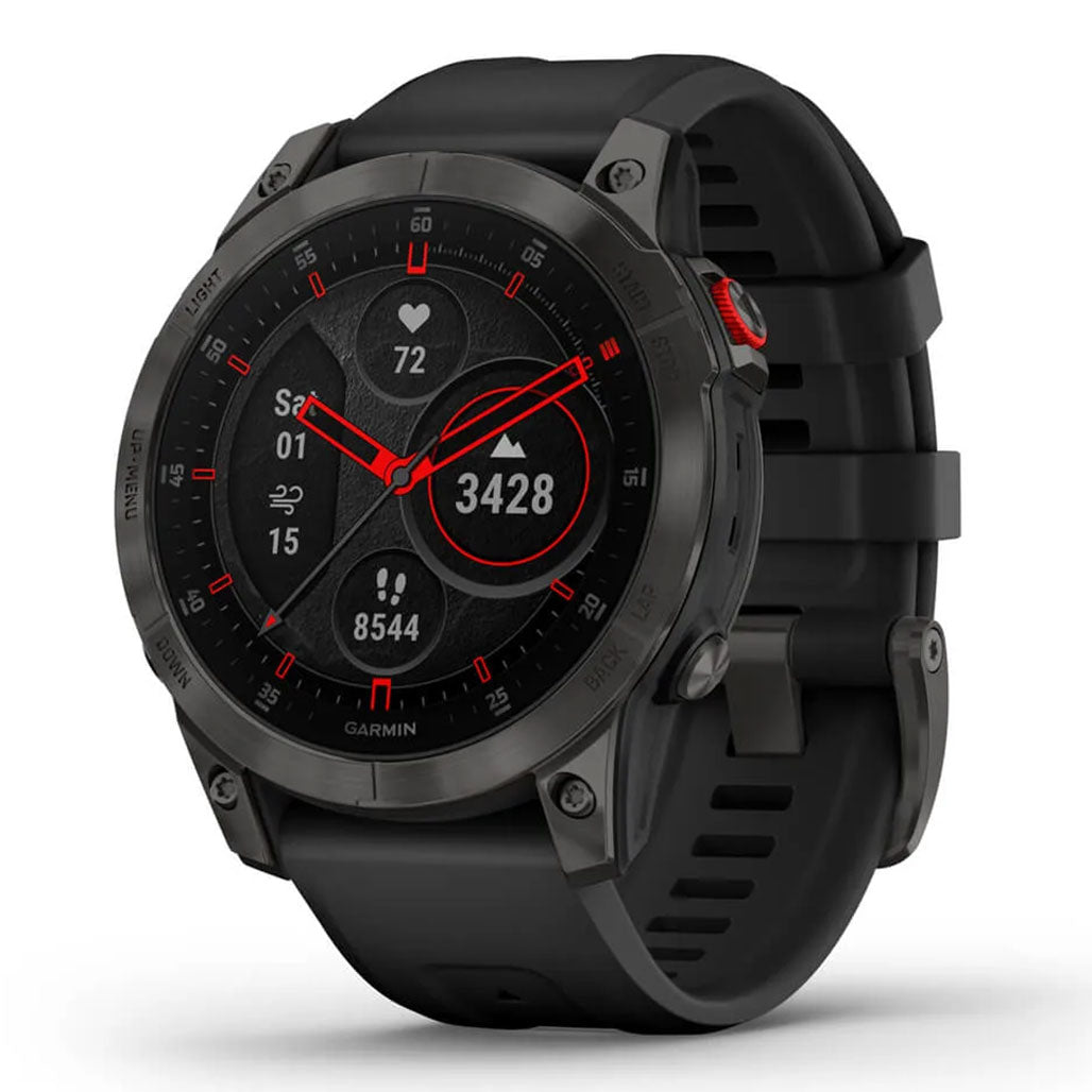 A Photo Of Garmin epix™ (Gen 2) Sapphire Edition - 010-02582-11 - Black Titanium with Black Band