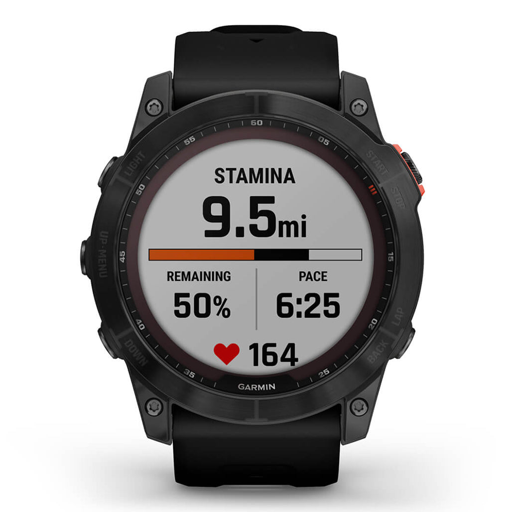 A Photo Of Garmin Fenix 7X Solar Edition - Slate grey with black band | 010-02541-01