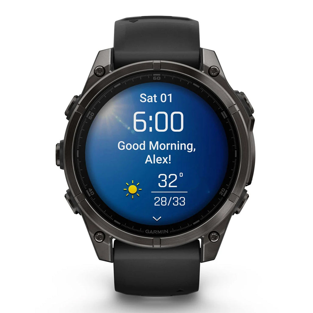 A Photo Of Garmin fēnix® 8 – 47 mm - AMOLED Sapphire - Premium Multisport GPS Watch