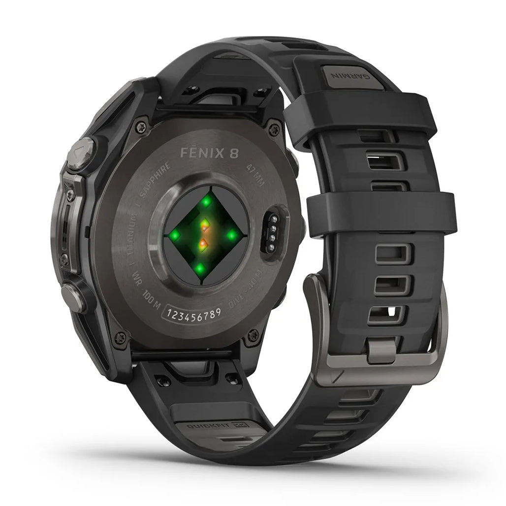 A Photo Of Garmin fēnix® 8 – 47 mm - AMOLED Sapphire - Premium Multisport GPS Watch