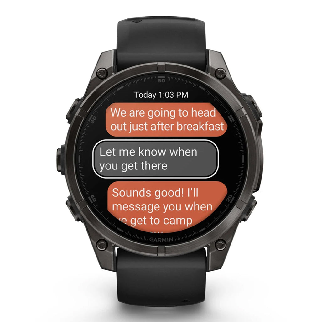 A Photo Of Garmin fēnix® 8 – 47 mm - AMOLED Sapphire - Premium Multisport GPS Watch