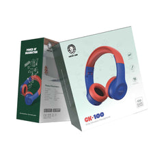Green Lion Gk-100 Kid Headphone - Blue/Red