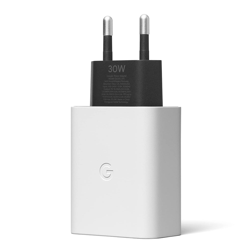 A Photo Of Google 30W USB-C Charger – Compact, Fast Charging for Google Devices and USB-C Devices