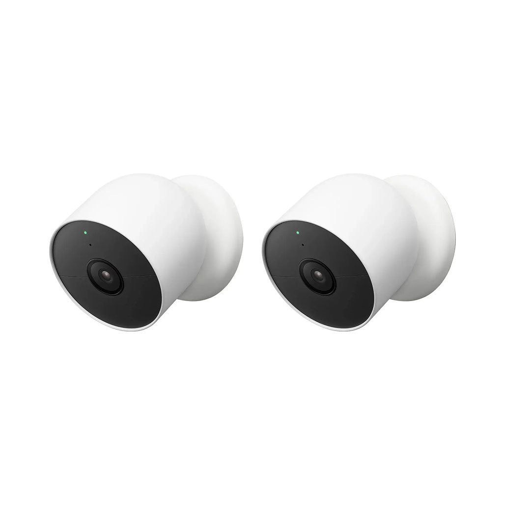 A Photo Of Google Nest Cam (2-Pack) Indoor/Outdoor Battery-Powered Security Cameras | Smart Home Monitoring