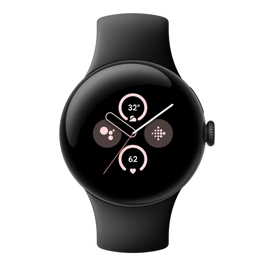 A Photo Of Google Pixel Watch 2 - Matte Black with Obsidian Active Band