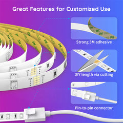 Govee RGB Smart Wi-Fi + Bluetooth LED Strip Lights(10m) | H6110