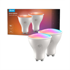 A Photo Of Govee RGBWW Smart Light Bulbs - 2 Pack | Adjustable Brightness, Voice & App Control, Music Sync, and Scheduling Functions