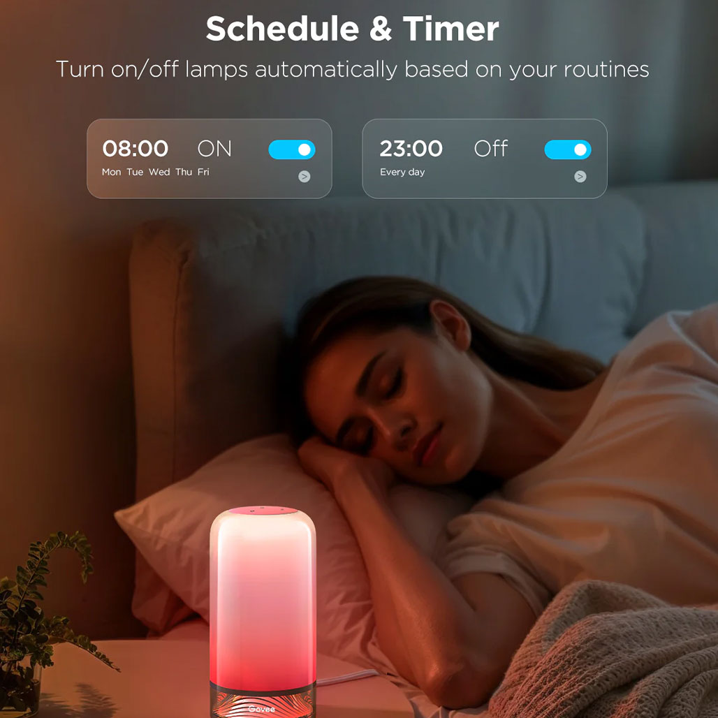 A Photo Of Govee Table Lamp 2 - RGBICWW Smart Lighting with DIY, Music Sync, and Voice Control