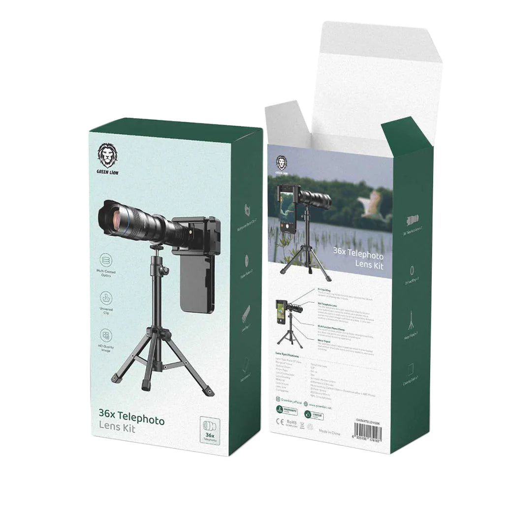 A Photo Of Green Lion GN36XTELENSBK 36x Telephoto Lens Kit