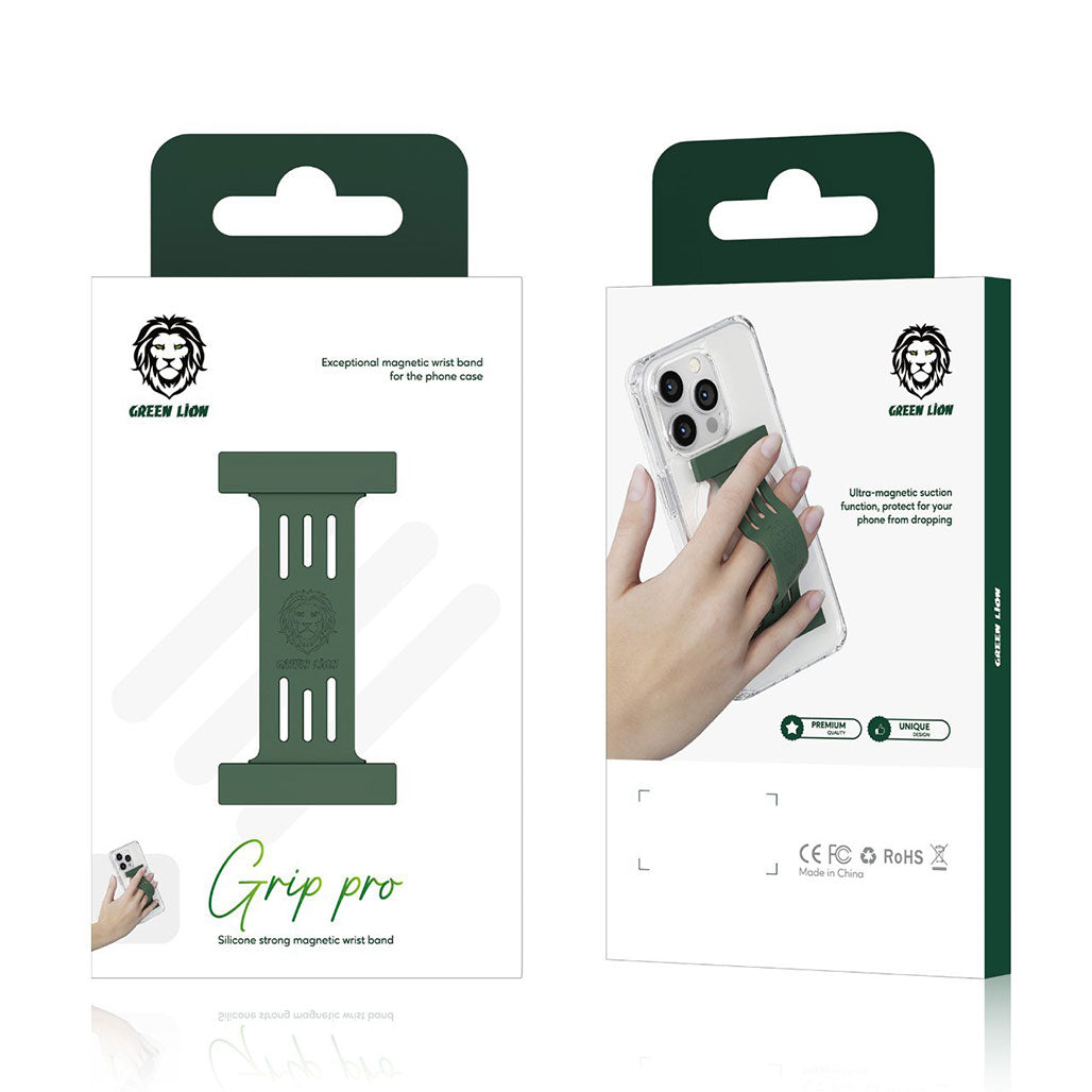 Green Lion Grip Pro Silicone Strong Magnetic Wrist Band for iPhone 14 Pro Max, 31959737991420, Available at 961Souq
