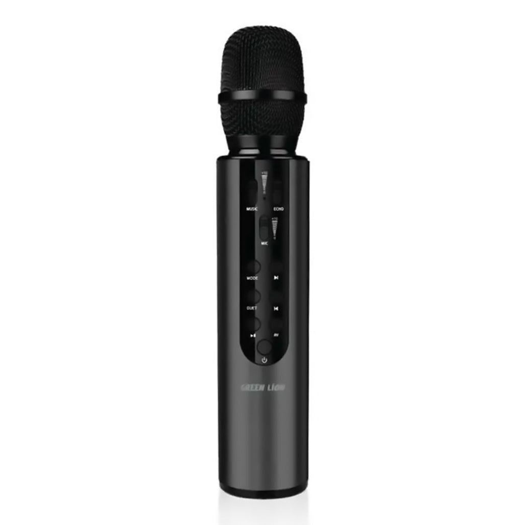 A Photo Of Green Lion Karaoke Microphone - GNKRKM6MICBK - Black