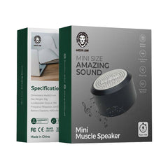 A Photo Of Green Lion Mini Muscle Speaker - Black - GNMINIMSLSPBK