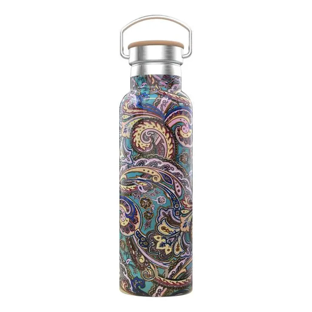 A Photo Of Green Lion Pattern Stainless Steel Water Bottle 600ml / 21oz