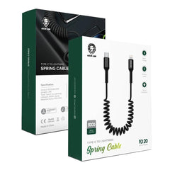 A Photo Of Green Lion Spring Cable (1.5m) USB-C to Lightning