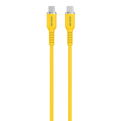 A Photo Of Green Lion USB-C to USB-C Silicone Cable - Fast Charging & Data Transfer - 1m Length