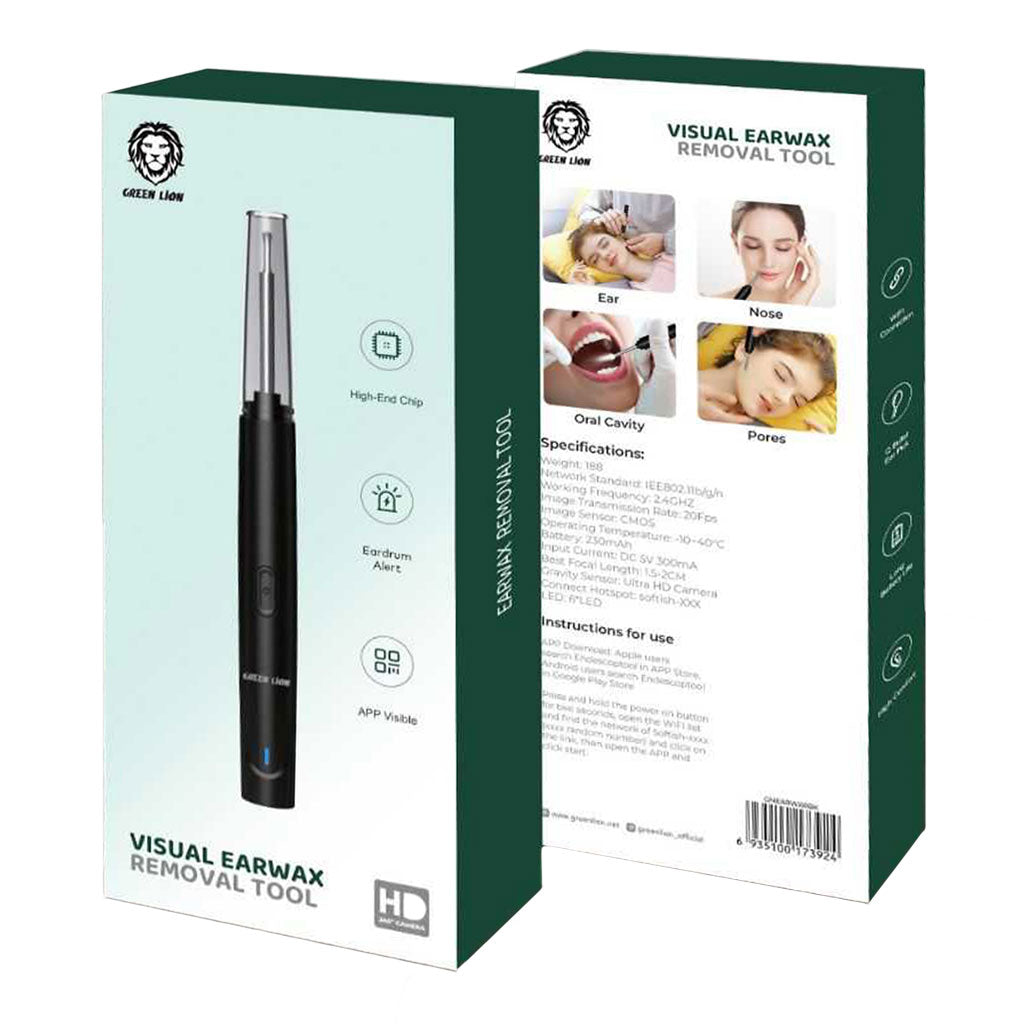 Green Lion Visual Earwax Removal Tool, 31963814166780, Available at 961Souq
