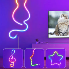 A Photo Of Govee Neon Rope Light H61A2 (16.4FT) – Smart RGBIC LED Strip for Creative Lighting