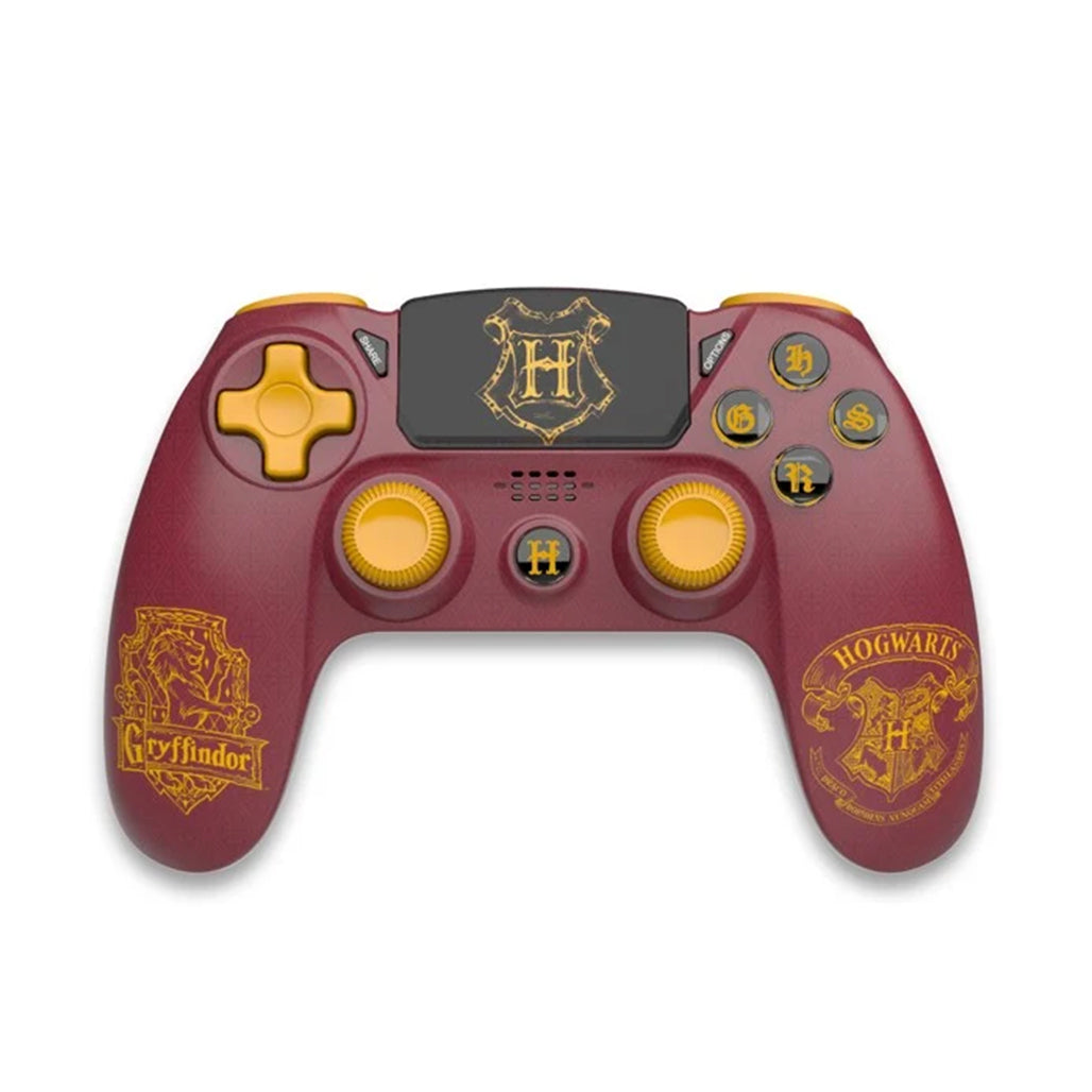 A Photo Of Harry Potter PS4 Wireless Controller - Gryffindor Edition | Licensed Gamepad with Illuminated Buttons & Dual Vibration