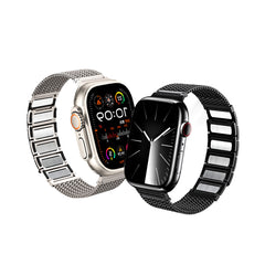 A Photo Of A-Case Hasir Magnetic Steel Band for Apple Watch, Adjustable and Secure Fit