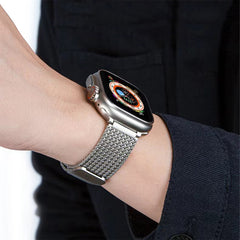 A Photo Of A-Case Hasir Magnetic Steel Band for Apple Watch, Adjustable and Secure Fit