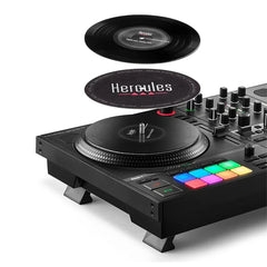 A Photo Of Hercules DJControl Inpulse T7 - Motorized DJ Controller with Authentic Vinyl Experience and Advanced Features