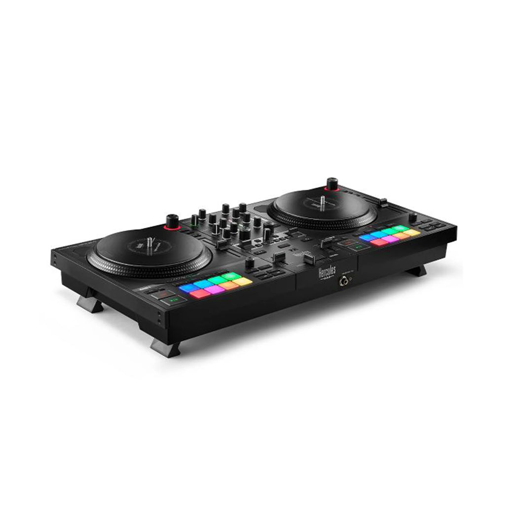 A Photo Of Hercules DJControl Inpulse T7 - Motorized DJ Controller with Authentic Vinyl Experience and Advanced Features