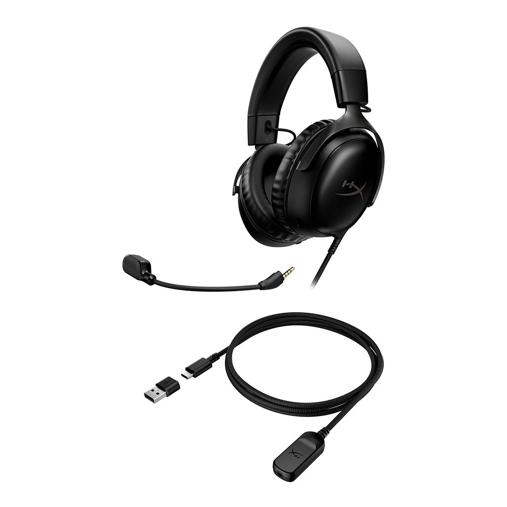 A Photo Of HyperX Cloud III Wired Gaming Headset - Black | 727A8AA - Enhanced Comfort & Superior Sound for Gamers