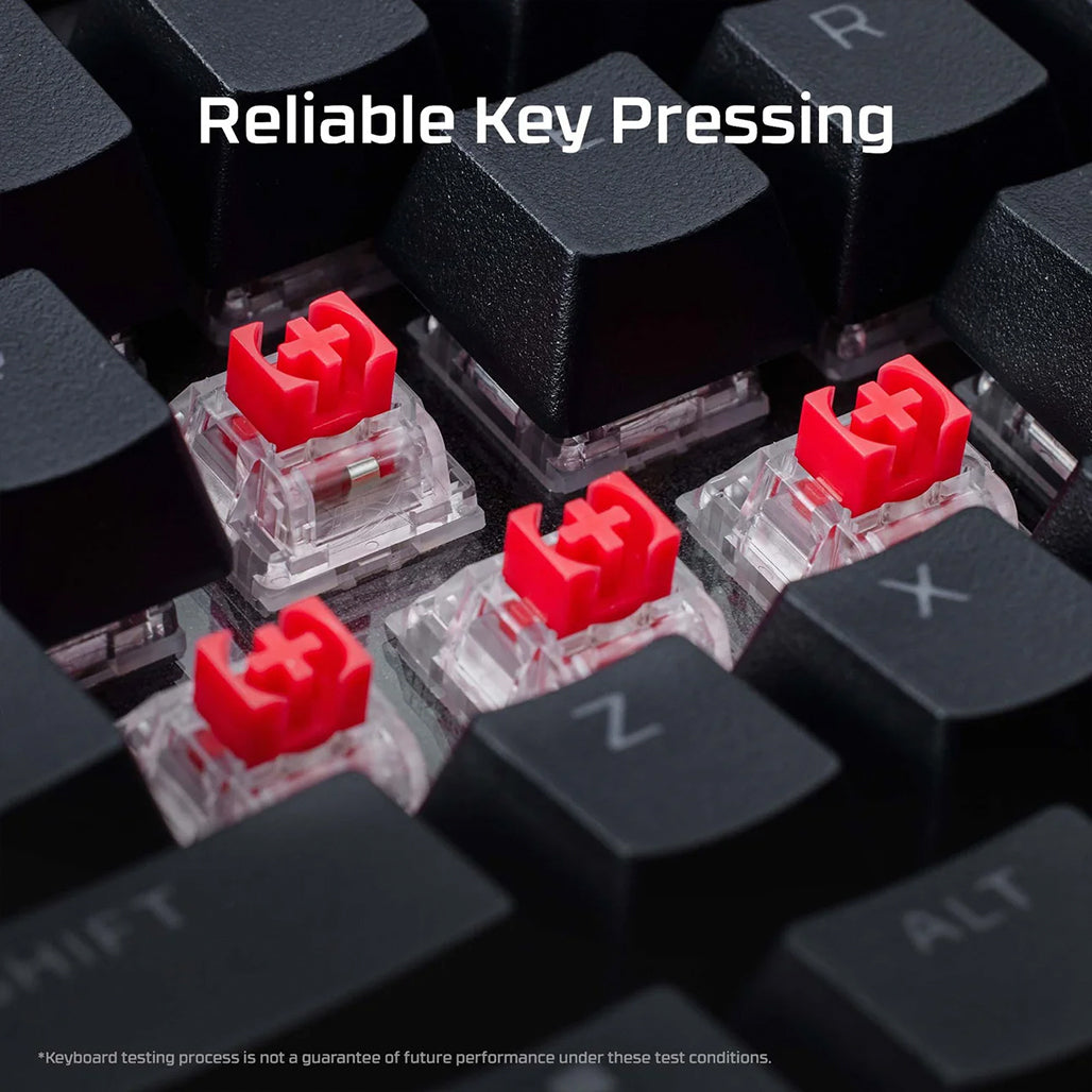 A Photo Of HyperX Alloy Rise - Ultimate Toolless Customizable RGB Gaming Keyboard with Red Switch