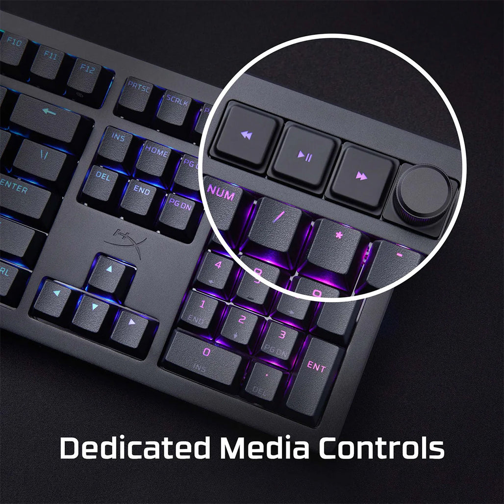 A Photo Of HyperX Alloy Rise - Ultimate Toolless Customizable RGB Gaming Keyboard with Red Switch