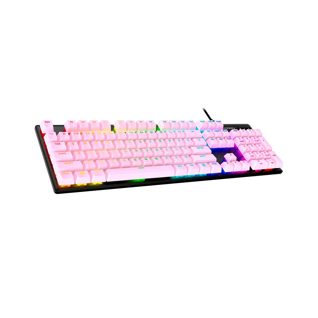 A Photo Of HyperX Full Key Set PBT Keycaps - Pink | Durable with Shine-Through Design