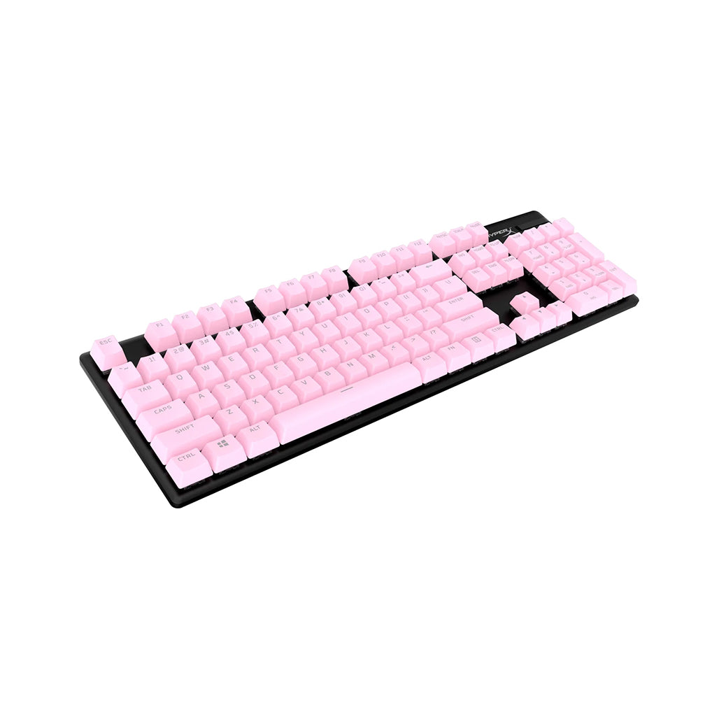 A Photo Of HyperX Full Key Set PBT Keycaps - Pink | Durable with Shine-Through Design